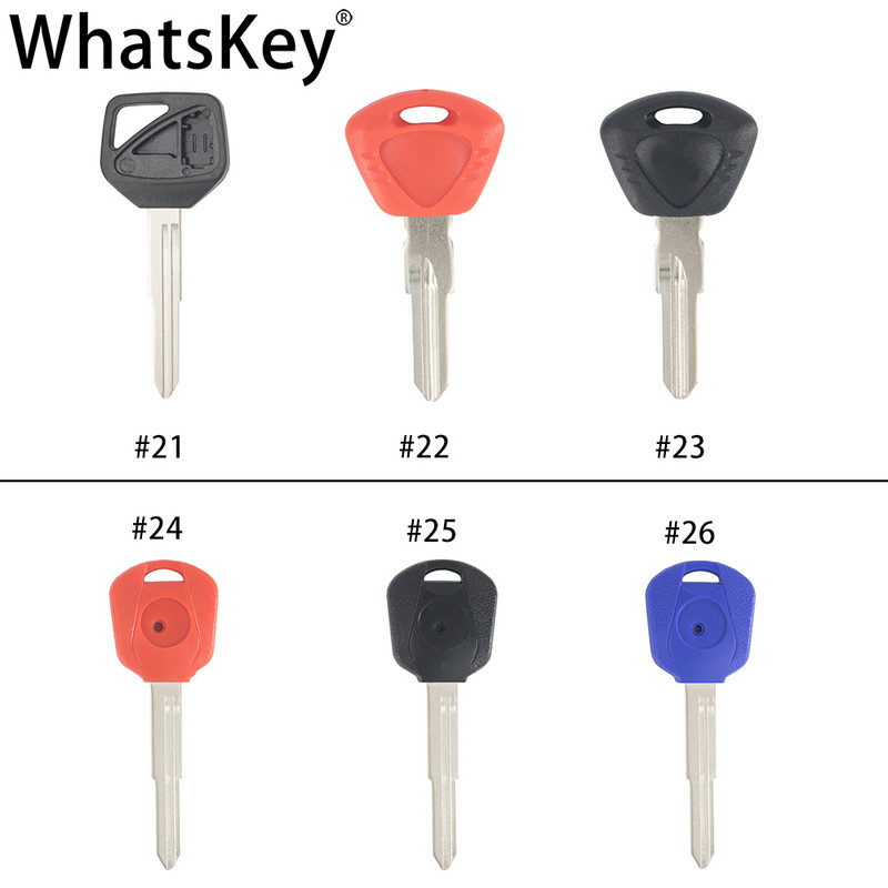 WhatsKey Înlocuiește cheia de motocicletă cu lamă goală netăiată pentru Suzuki pentru Honda pentru Kawasaki pentru Ducati pentru Aprilia pentru BMW pentru Yamaha