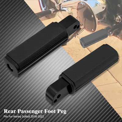 Plăci de podea pentru pasager din spate pentru motocicleta Suport pentru picioare Defiance Suport pentru picioare pentru Harley Softail Breakout Slim Fat Boy 18-22