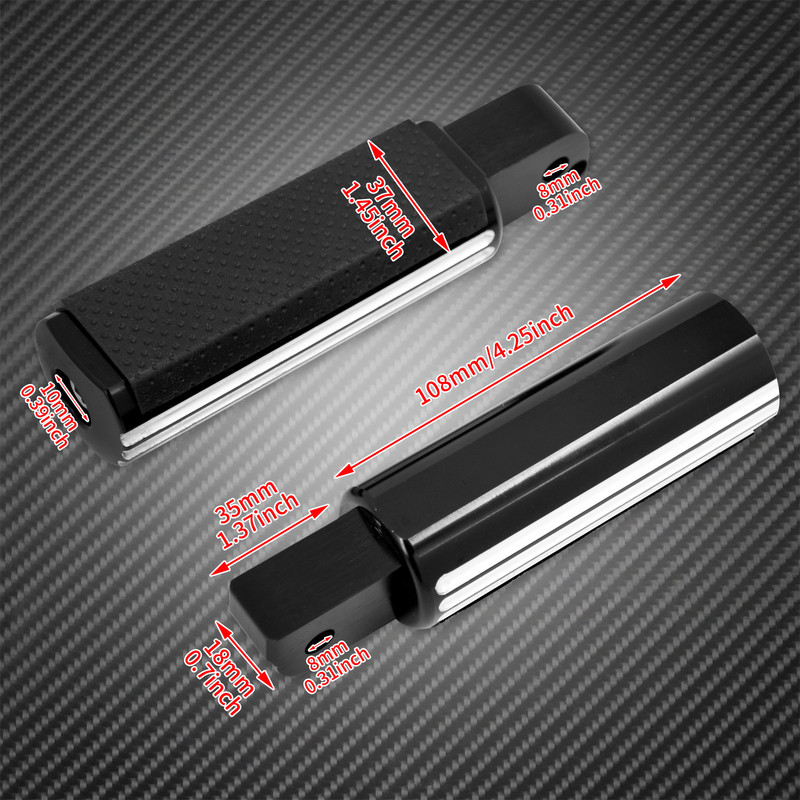 Plăci de podea pentru pasager din spate pentru motocicleta Suport pentru picioare Defiance Suport pentru picioare pentru Harley Softail Breakout Slim Fat Boy 18-22