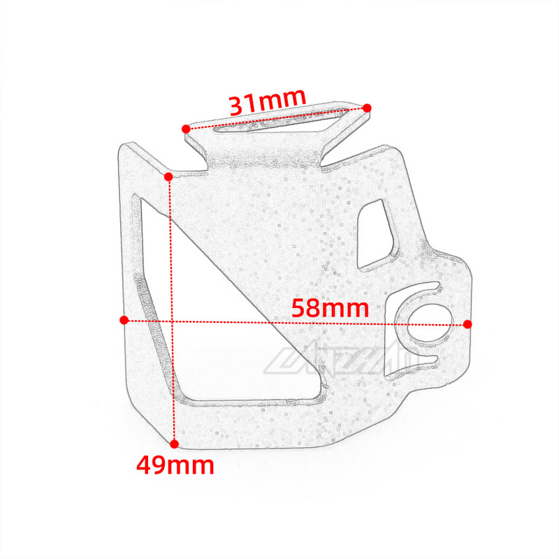 Z900 Motocicletă Frână spate rezervor de combustibil lichid de protecție capac rezervor Accesorii CNC pentru Kawasaki Z900 2017 2018 2019 2020 2021 2022