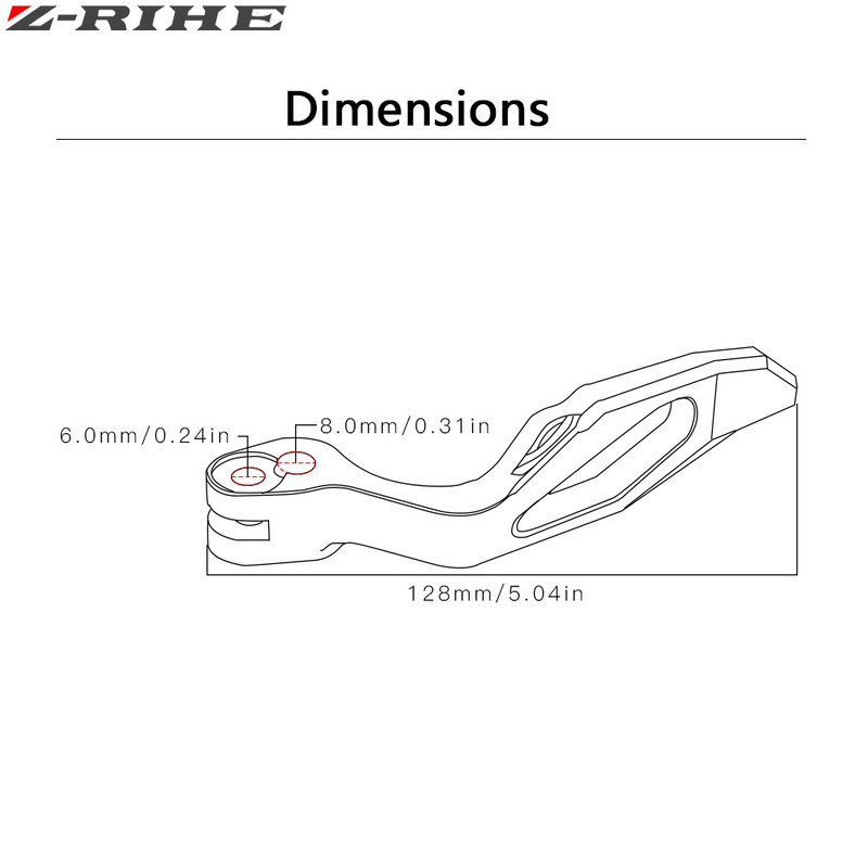 Mudelile yamaha TMAX 500 2008-2011 TMAX 530 2012 2013 2014 2015 2016 XP530 punane mootorratta alumiiniumist seisupiduri hoob ühes tükis