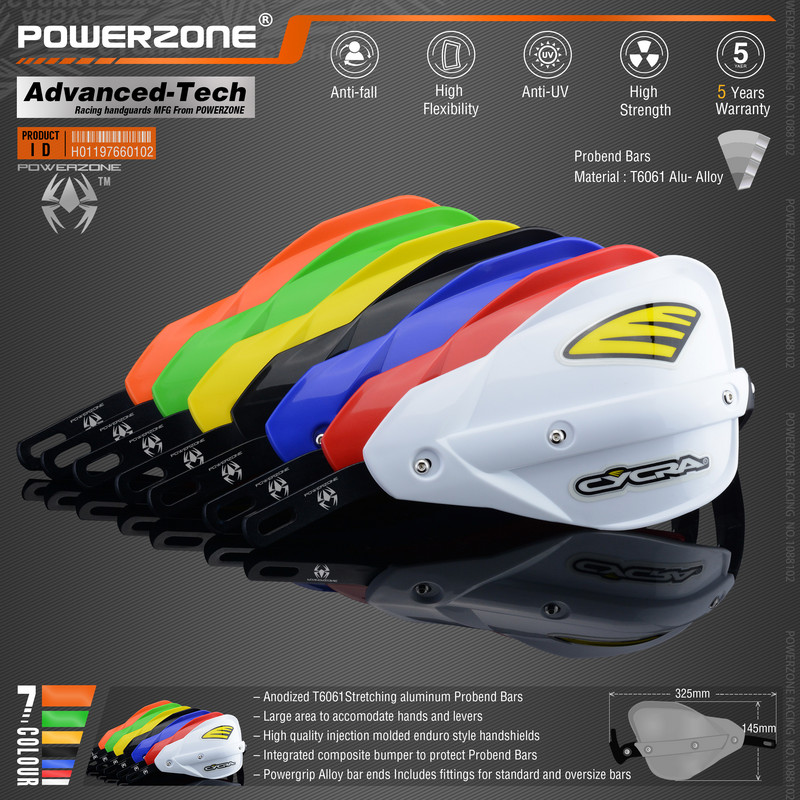 Apărătoare de mână Powerzone Probend pentru Honda KTM ADV EXC EnduroHusqvarna TE CRF WRF DRZ KLX Ghidon pentru motociclete Dirt Bike ATV