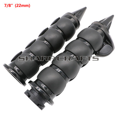 1" arba 7/8" 4 žiedų oro amortizuotos rankenos su droseliu, skirtu Harley Honda Kawasaki Suzuki Yamaha Bikes Cruiser Chopper Custom