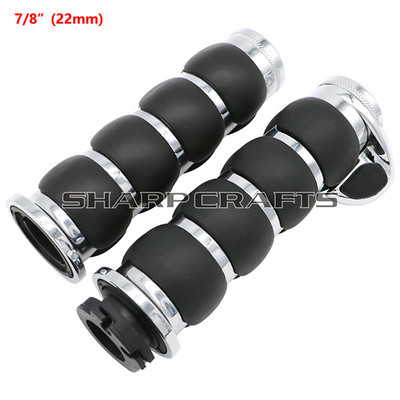 1" arba 7/8" 4 žiedų oro amortizuotos rankenos su droseliu, skirtu Harley Honda Kawasaki Suzuki Yamaha Bikes Cruiser Chopper Custom