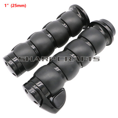 1" arba 7/8" 4 žiedų oro amortizuotos rankenos su droseliu, skirtu Harley Honda Kawasaki Suzuki Yamaha Bikes Cruiser Chopper Custom