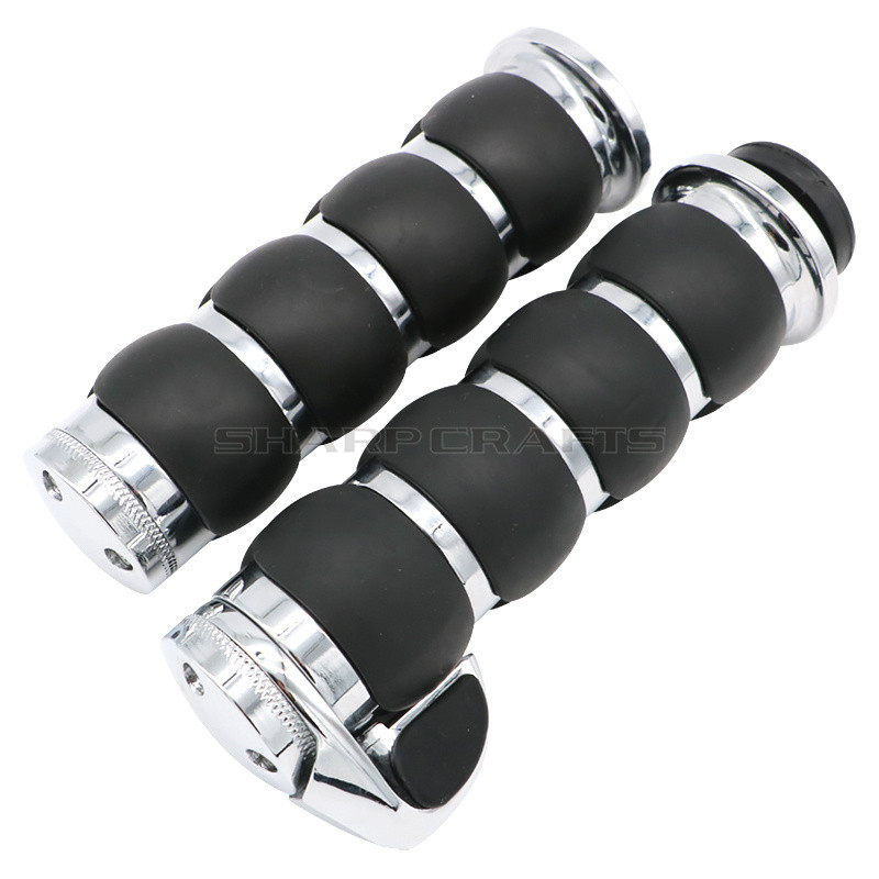 1" arba 7/8" 4 žiedų oro amortizuotos rankenos su droseliu, skirtu Harley Honda Kawasaki Suzuki Yamaha Bikes Cruiser Chopper Custom