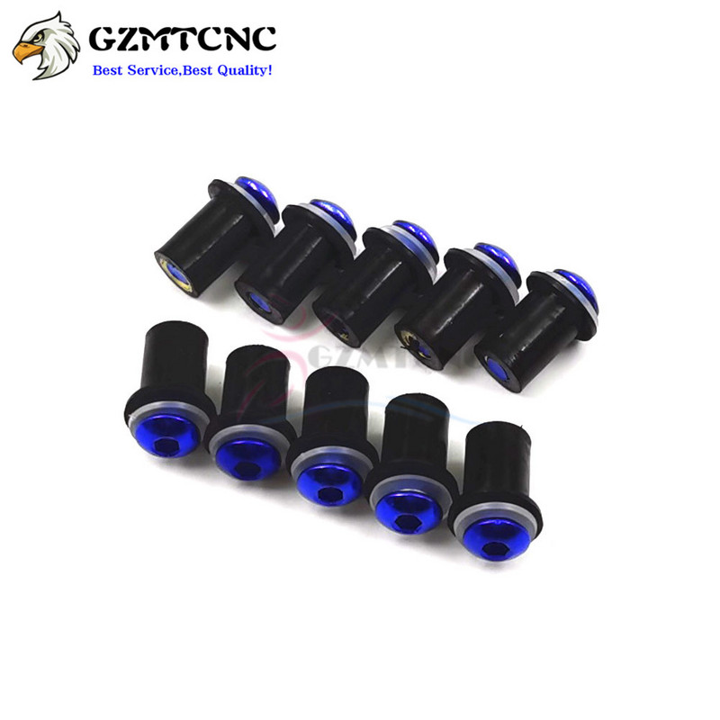 5mm M5 * 16 șuruburi de parbriz pentru motociclete șuruburi de parbriz kituri de montare carena pentru Honda CBR 600 F4i CBR1000RR CB400 VFR800