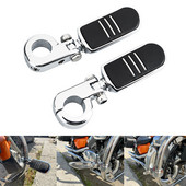 Motocicletă 32mm Protecție Motor Bară de protecție Universală 1 1/4" Kit de montare pentru picior pentru picior pentru Harley Electra Road King Street Glide