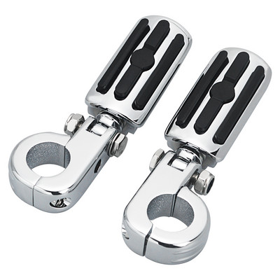 Motocicletă 32mm Protecție Motor Bară de protecție Universală 1 1/4" Kit de montare pentru picior pentru picior pentru Harley Electra Road King Street Glide