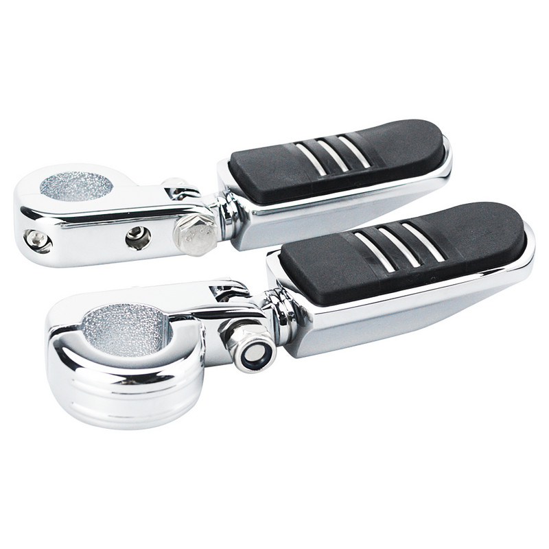 Motocicletă 32mm Protecție Motor Bară de protecție Universală 1 1/4" Kit de montare pentru picior pentru picior pentru Harley Electra Road King Street Glide