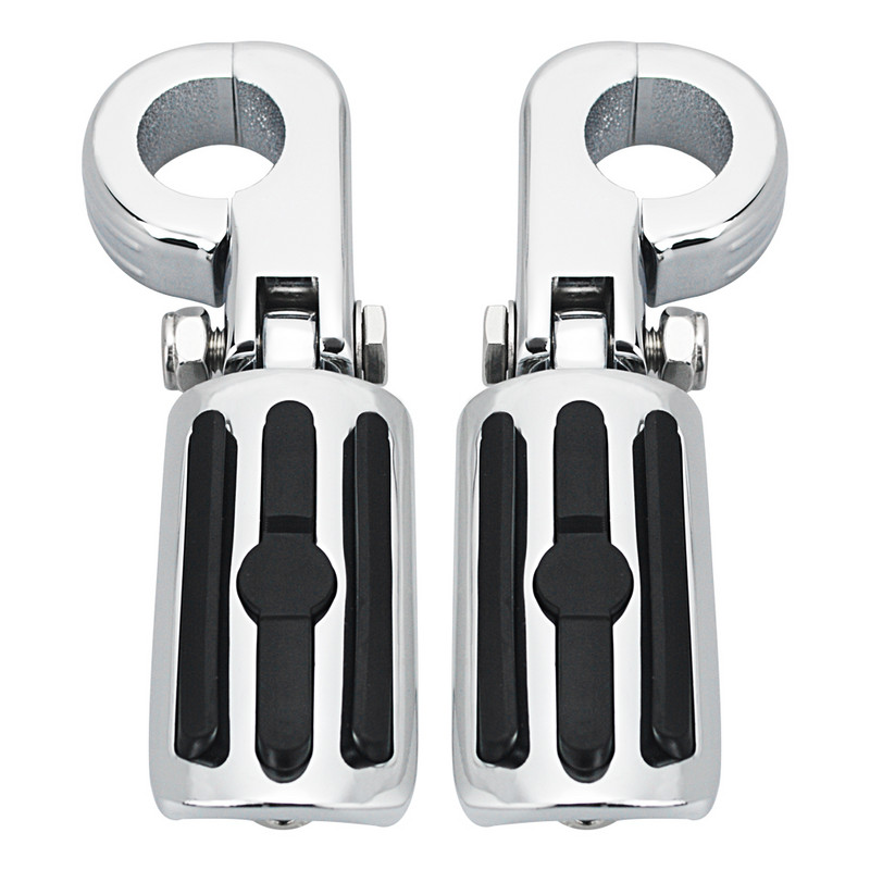 Motocicletă 32mm Protecție Motor Bară de protecție Universală 1 1/4" Kit de montare pentru picior pentru picior pentru Harley Electra Road King Street Glide