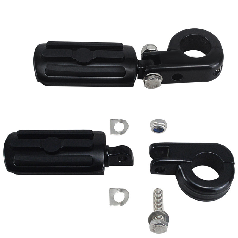 Motocicletă 32mm Protecție Motor Bară de protecție Universală 1 1/4" Kit de montare pentru picior pentru picior pentru Harley Electra Road King Street Glide