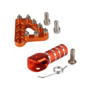 Set de plăci de trepte a pedalei de frână pentru schimbătoare de viteze CNC pentru KTM EXC SXF EXCF XCF SX XC XCW 125-530 Motocross Motocicletă Dirt Bike