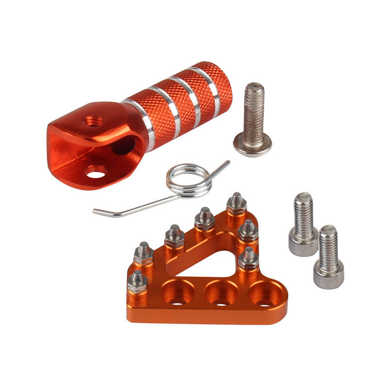 Set de plăci de trepte a pedalei de frână pentru schimbătoare de viteze CNC pentru KTM EXC SXF EXCF XCF SX XC XCW 125-530 Motocross Motocicletă Dirt Bike