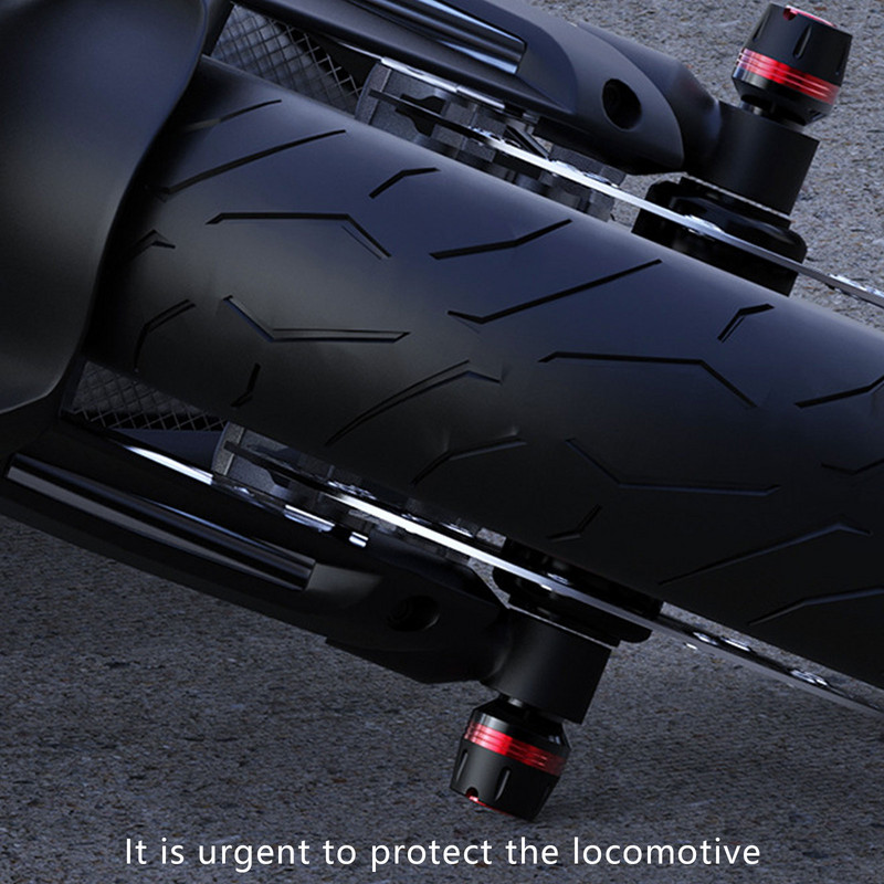 2 vnt CNC aliuminio priekinių šakių rėmo slankiojančio rato motociklo apsauga nuo kritimo, purvo dviračio motociklo priedai