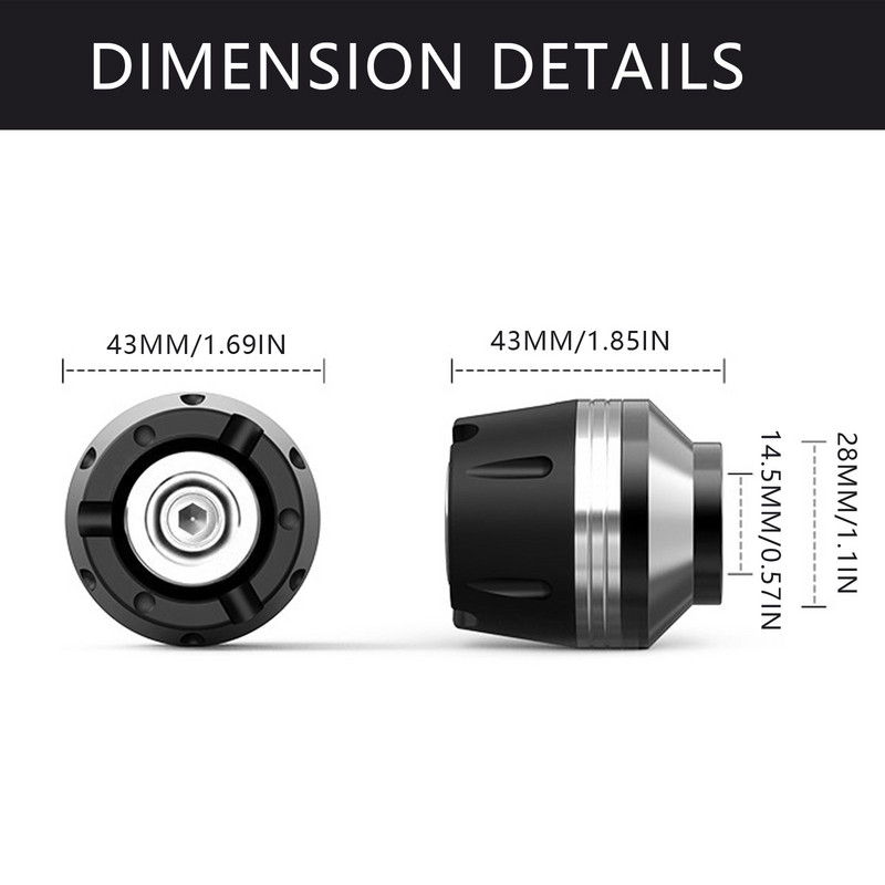 2 vnt CNC aliuminio priekinių šakių rėmo slankiojančio rato motociklo apsauga nuo kritimo, purvo dviračio motociklo priedai