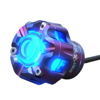 Spirit Beast Suport de protecție împotriva căderii pentru motociclete, cu LED-uri, cu amortizor strălucitor, pentru protecție împotriva căderii.