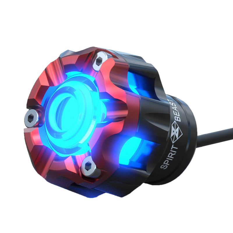 Spirit Beast Suport de protecție împotriva căderii pentru motociclete, cu LED-uri, cu amortizor strălucitor, pentru protecție împotriva căderii.