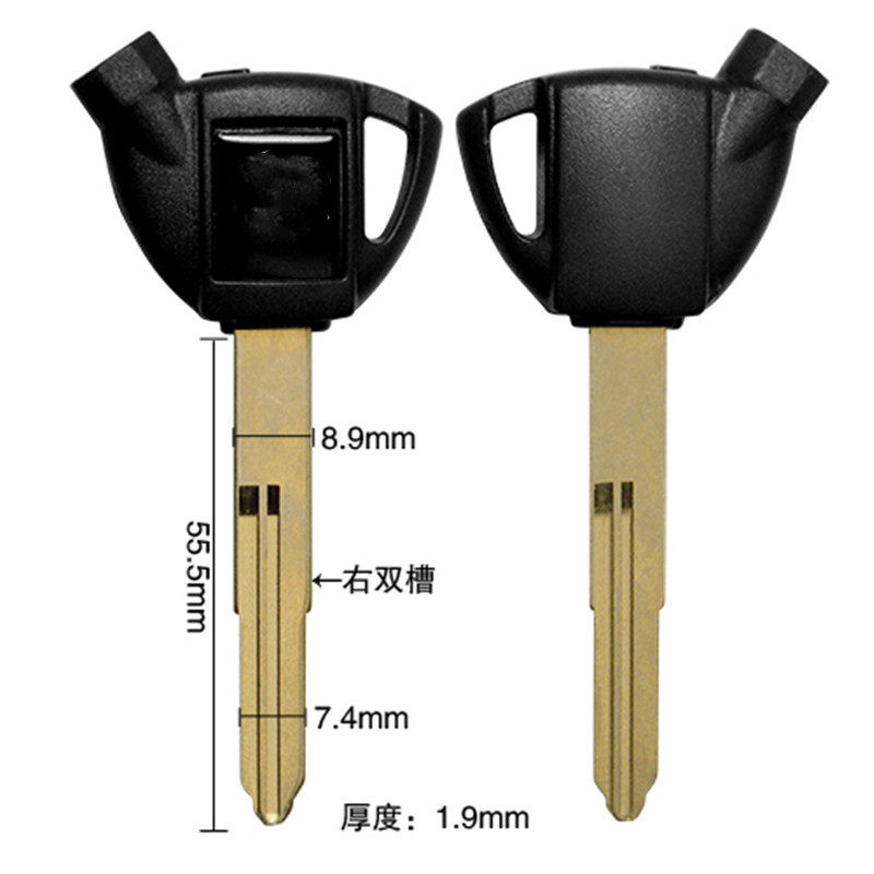 Cheie goală cu lamă de motocicletă pentru magnet Suzuki Chei de blocare antifurt pentru motociclete AN250 AN400 AN650 Burgman magnetice