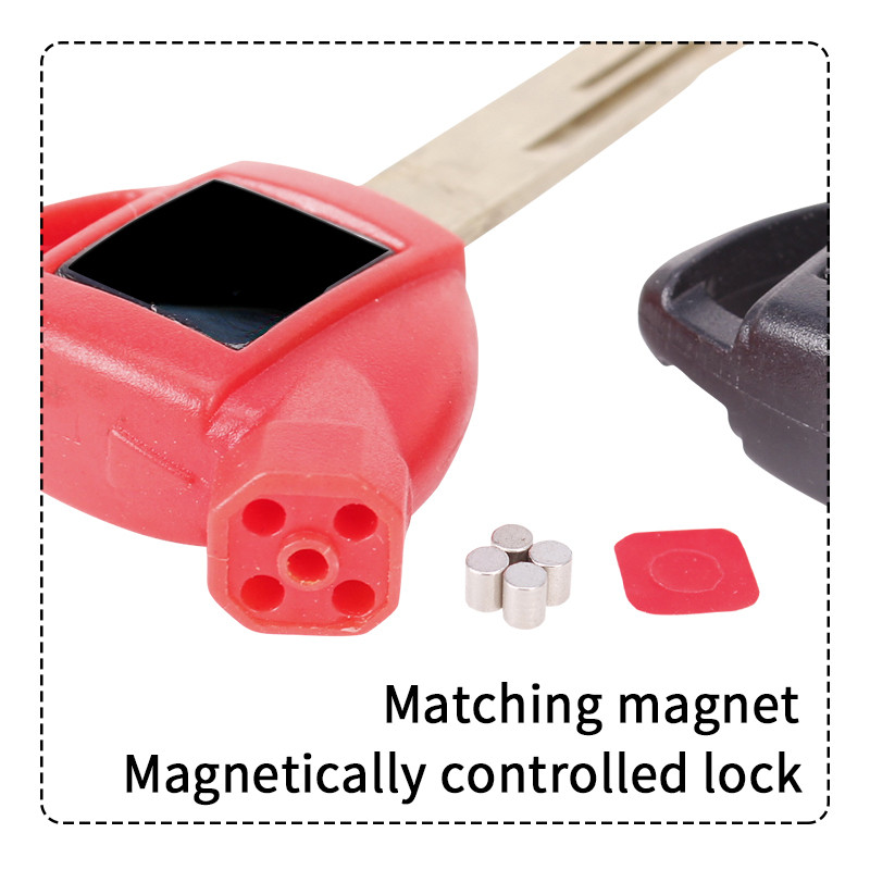 Cheie goală cu lamă de motocicletă pentru magnet Suzuki Chei de blocare antifurt pentru motociclete AN250 AN400 AN650 Burgman magnetice