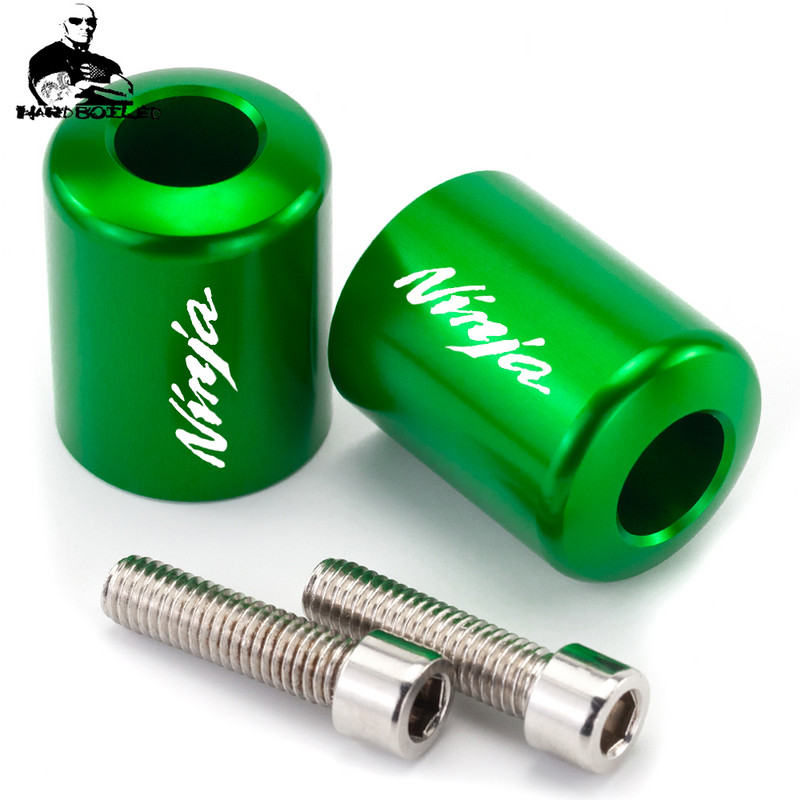 Manere de ghidon de motocicleta Capetele maner Bara de mana CNC Capac Glisor pentru Kawasaki NINJA 250R 300 ER6 650 ZX6 ZX7 ZX9 ZX10 ZX12 ZX14