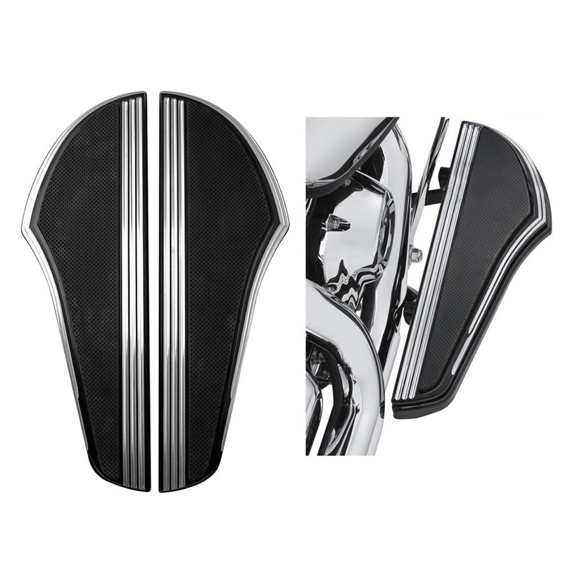 Motocicletă CNC Planșeu din cauciuc Suport pentru picioare pentru șofer Pedală anti-alunecare pentru Harley Touring Road Glide Road King Electra Glide FLHX Dyna