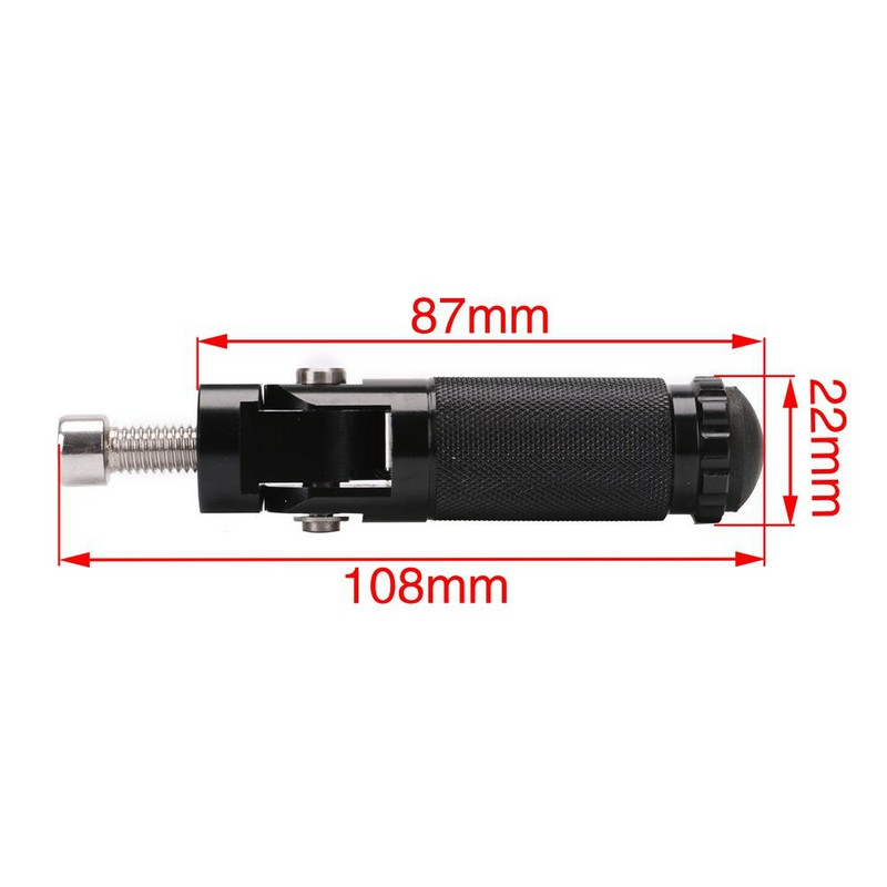 2 buc. Suporturi pliante pentru picioare pentru motociclete, aluminiu CNC, suporturi universale pentru picioare, set de pedale din spate