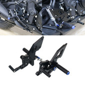 Set de spate reglabil CNC pentru motociclete Suport pentru picioare Suport pentru picioare pentru YAMAHA YZF-R3 YZF-R25 YZF R3 R25 YZFR3 MT-03 MT-25 MT03 MT25