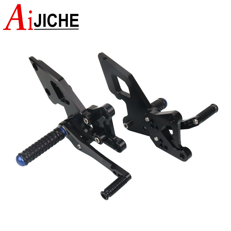 Set de spate reglabil CNC pentru motociclete Suport pentru picioare Suport pentru picioare pentru YAMAHA YZF-R3 YZF-R25 YZF R3 R25 YZFR3 MT-03 MT-25 MT03 MT25