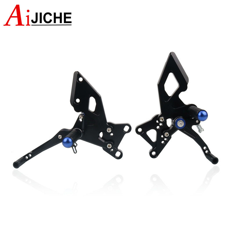Set de spate reglabil CNC pentru motociclete Suport pentru picioare Suport pentru picioare pentru YAMAHA YZF-R3 YZF-R25 YZF R3 R25 YZFR3 MT-03 MT-25 MT03 MT25