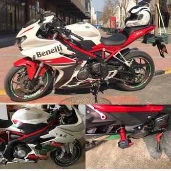 Για αξεσουάρ μοτοσικλέτας Benelli 302 BJ300-C CNC Προστασία από πτώση Πλαίσιο Slider Fairing Guard Anti Crash Pad Protector