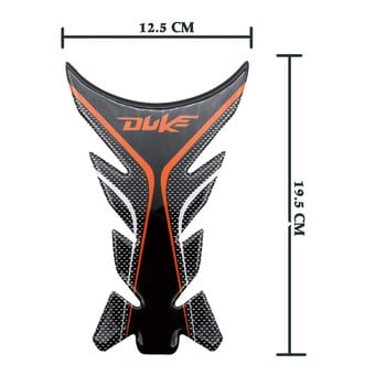 Διακοσμητικό αυτοκόλλητο για KTM Duke 125 200 990 1290 μοτοσικλέτα Tank Pad Protector Decal with Keychain