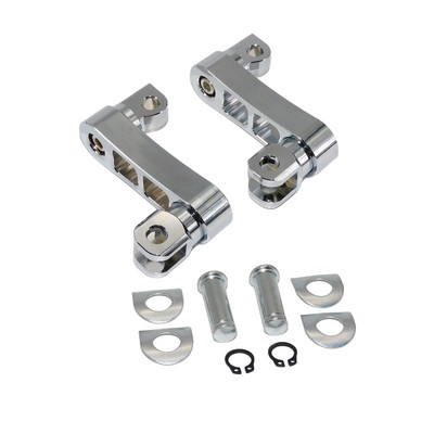 Motociklistički podesivi držači za noge suvozača Komplet za montiranje klinova za autoceste Nosač za produžetke stezaljki za Harley Sportster XL Dyna Fatboy