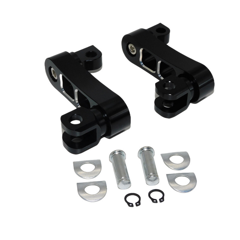 Motociklistički podesivi držači za noge suvozača Komplet za montiranje klinova za autoceste Nosač za produžetke stezaljki za Harley Sportster XL Dyna Fatboy