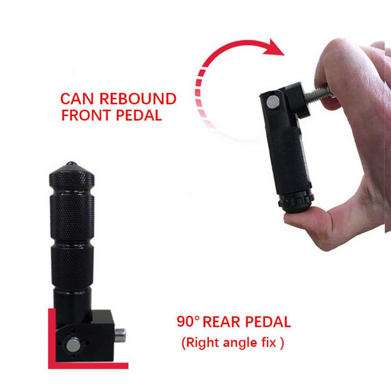 Suporturi universale pentru picioare pentru motociclete de 8 mm Set spate Suport pentru picioare Suport pentru picioare Pedale pentru picioare pentru motociclete