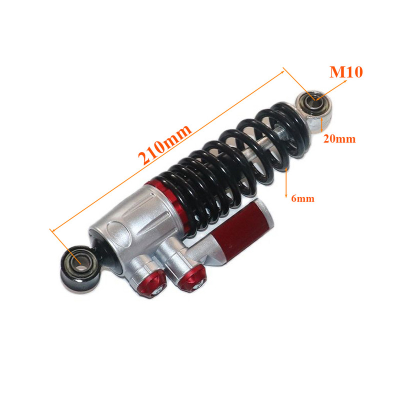 Isikupärastatud kolmnurkne tagumine summutus 210 mm vedruga tagumine amortisaator Citycoco elektrilise tõukeratta modifitseerimise tarvikutele