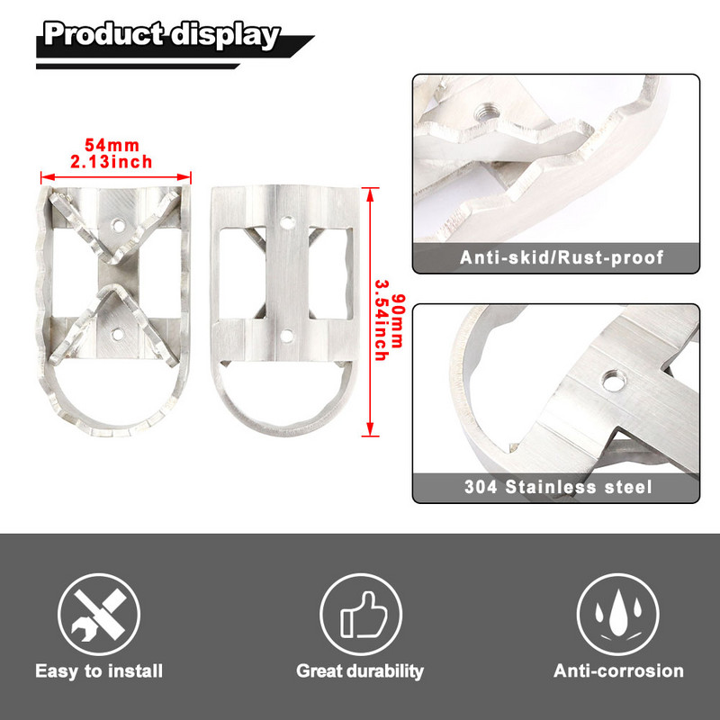 Suport pentru picioare lat Adaptoare pentru plăci de suport pentru picioare pentru Honda CB1000 CB300F CB300R CB500F CB500X CB900F CBR1000F CBR1100XX CBR250R VFR1200