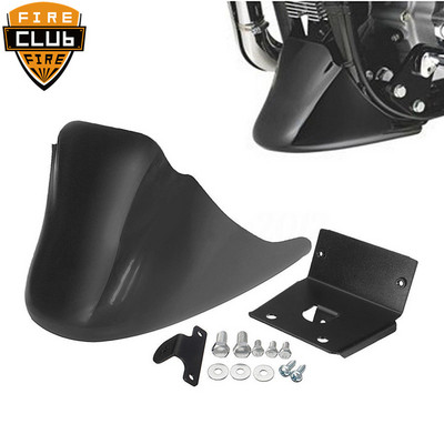 Spoiler negru față inferioară pentru motocicletă Apărător de noroi Air Dam Carenat pentru barbie pentru Harley XL Sportster 883 1200