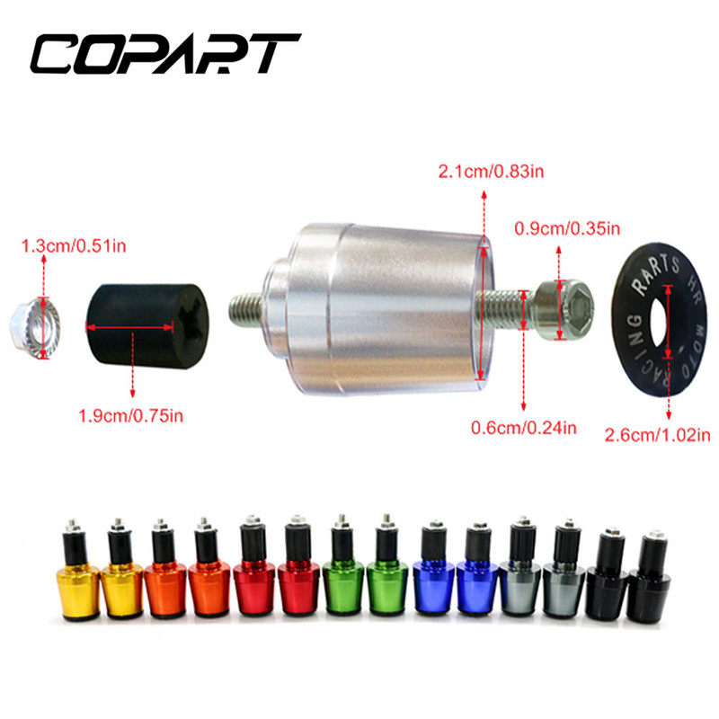 7/8"22MM pentru Bajaj Pulsar 200 NS/200 RS/200 AS 200RS 200NS 200AS Manere de ghidon Capac de mâner dopuri de capăt Accesorii pentru motociclete