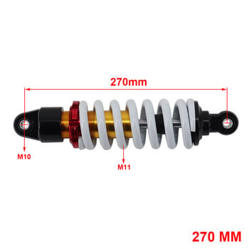 Μοτοσικλέτα 260mm 270mm 280mm Αμορτισέρ Πίσω Ανάρτηση Για BBR CRF 110cc 125cc ATV Dirt Pocket Bike Quad