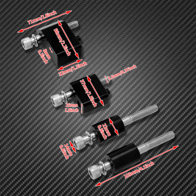 Seturi de extensie 1-1/4 inchi pentru șofer motociclete Distanțiere placa podea pentru Harley Touring CVO Limited FLHTKSE 2014-2021 Electra Road Glide