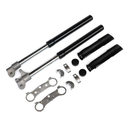 Esihargi amortisaatorite vedrustuse komplekt mootorratta mustuseaberattale