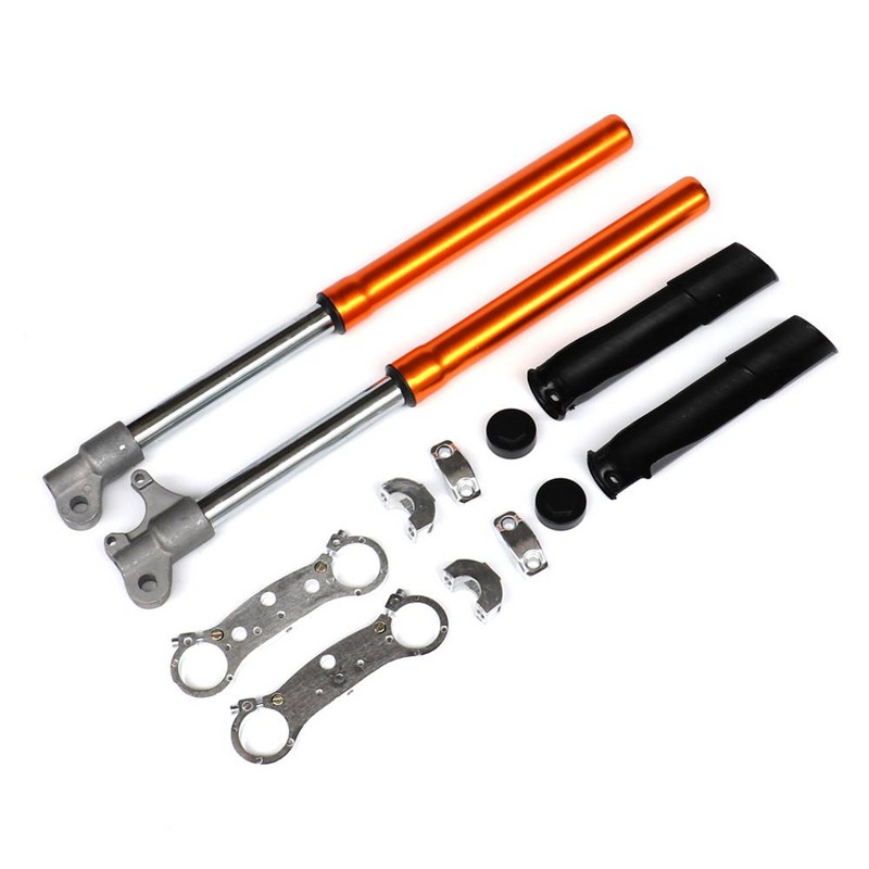 Esihargi amortisaatorite vedrustuse komplekt mootorratta mustuseaberattale