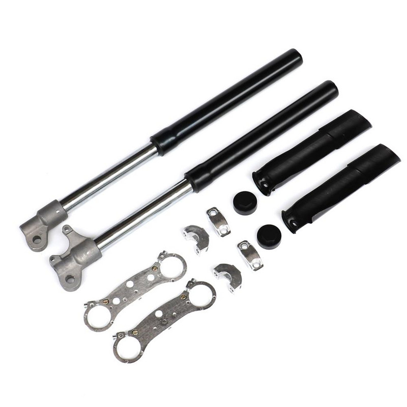 Esihargi amortisaatorite vedrustuse komplekt mootorratta mustuseaberattale