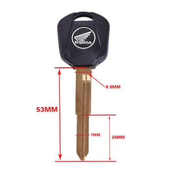 Μοτοσικλέτα Universal Key Embryo Blank Handle για HONDA CBF600 CBR954 F4I F4 F5 Αριστερή διπλή αυλάκωση Τσιπ πλήκτρων λεπίδας