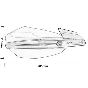 Мотоциклети Ръкохватка Кормило Предпазители за ръкохватка за 50 65 85 125 150 250 350 450 500 2017-2020