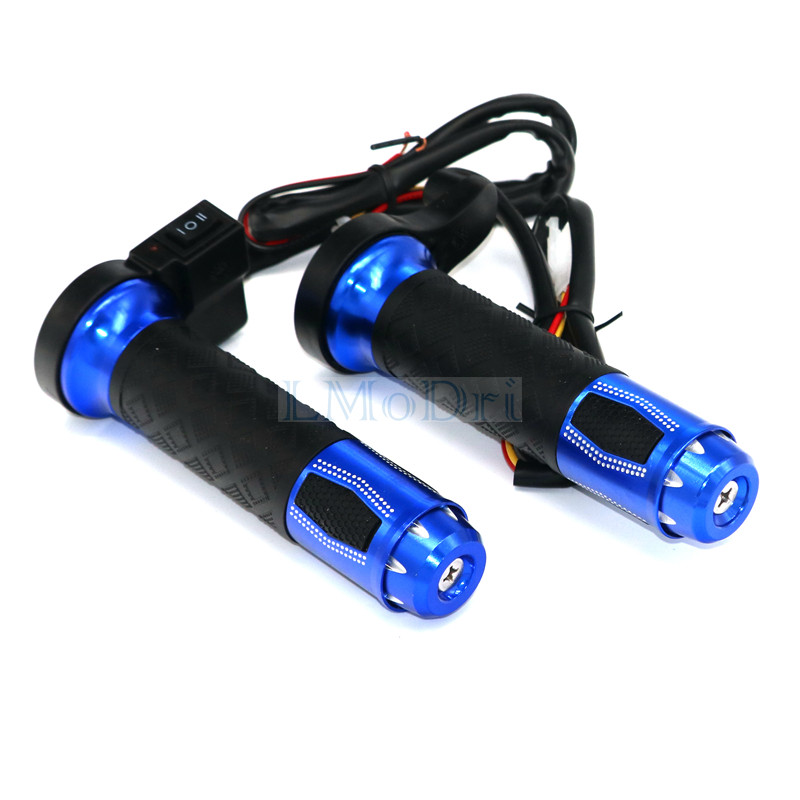 LMODRI Motocikl Električni grijani rukohvati Motocikl Hot Grip ATV Skuter 22 mm 7/8" Upravljač Grijač za ruke Aluminij 12V