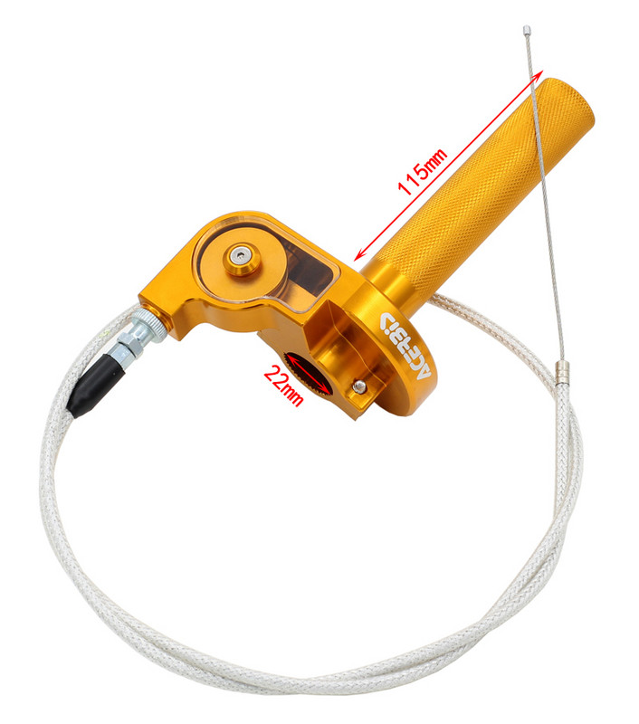 ZS Racing 22mm CNC aluminiu Acerbs mâner de accelerație Quick Twister + cablu de accelerație CRF50 70 110 IRBIS 125 250 Dirt Bike Motocicletă