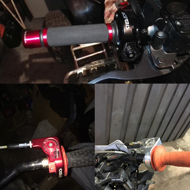 ZS Racing 22mm CNC aluminiu Acerbs mâner de accelerație Quick Twister + cablu de accelerație CRF50 70 110 IRBIS 125 250 Dirt Bike Motocicletă