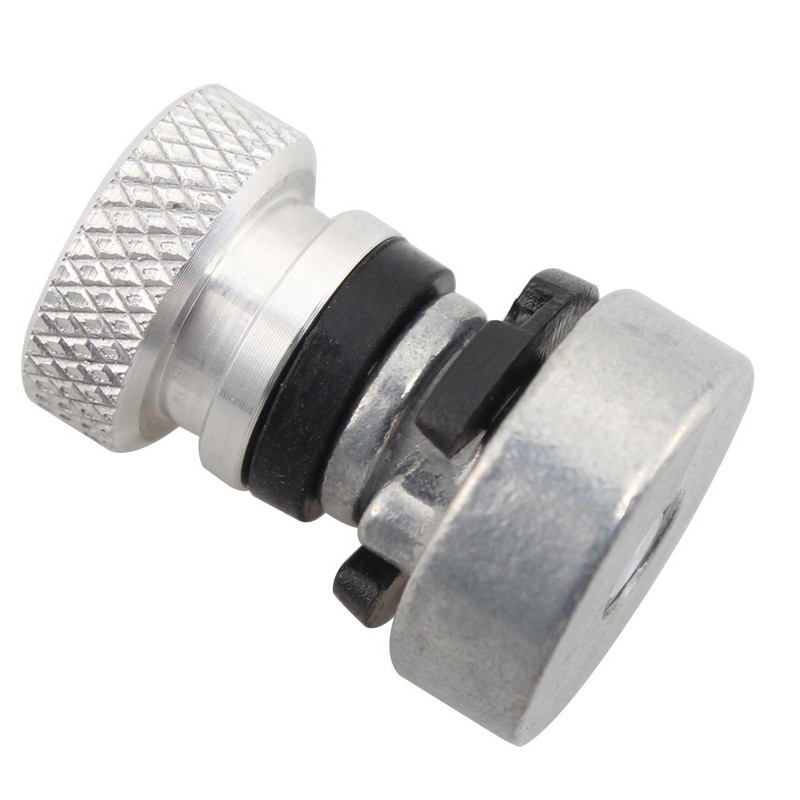 Șuruburi cu cap moletat cu filet de 1/4" Capac scaun șuruburi de montare rapidă pentru Harley Touring Softail Dyna Sportster XL 883 1200 Negru Crom